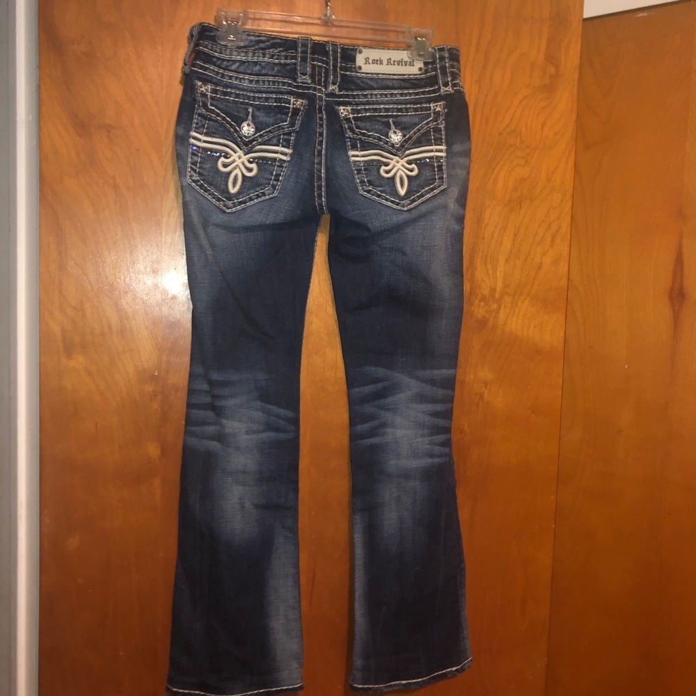Rock revival bling Penny bootcut jeans size 27